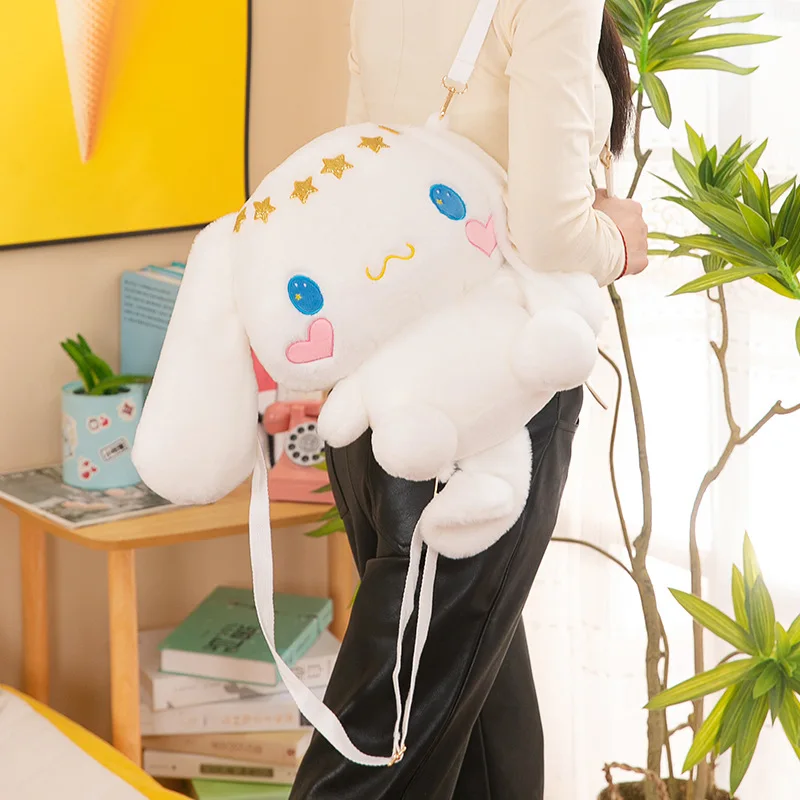 30cm Large Plush Toy Bag Kuromi Melody Pikachu Cinnamon Dog Backpack Small Wholesale Factory Wholesale