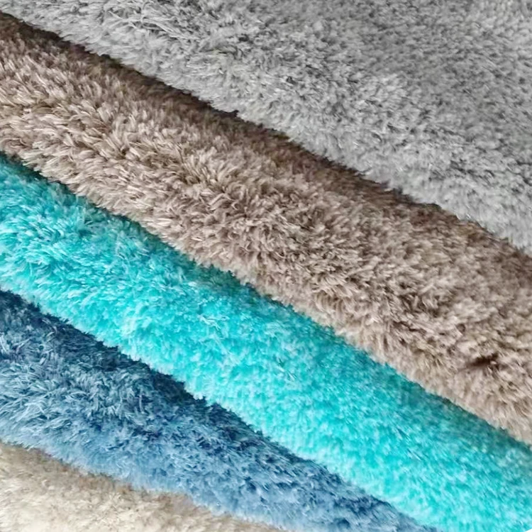 Custom Bathroom Mat Adult Polyester Reversible Cotton Oval Solid Color Bath Mat - Set Washable Mats 4 Piece Set Washable Rug