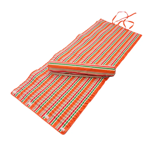 Custom Extra Large Roll Up Camping Mat Travel Folding Beach Park Rug Outdoor Waterproof Picnic Blankets with Belt Handle