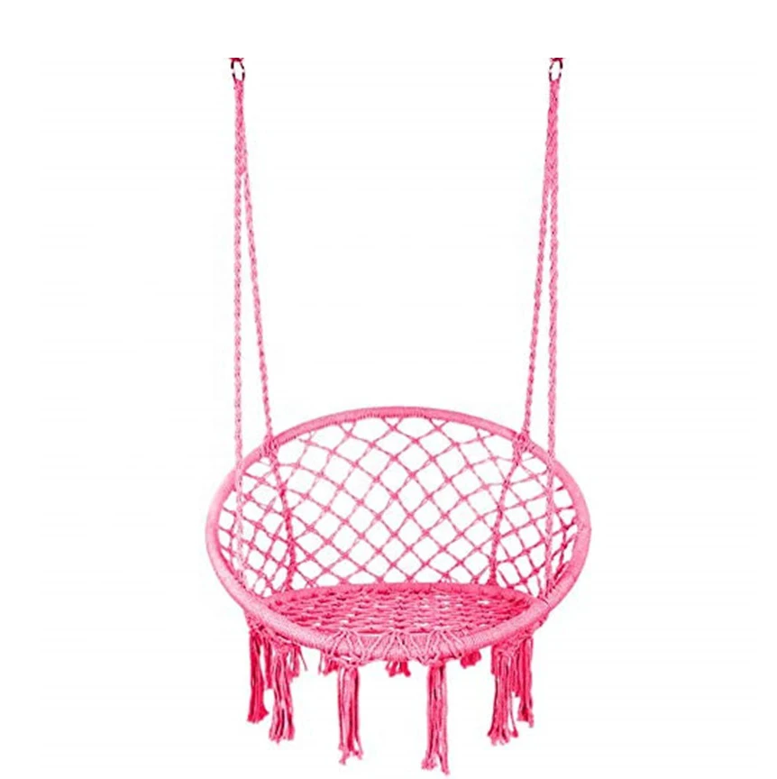 Boho Style Hand-woven Net Buy Swing Chair