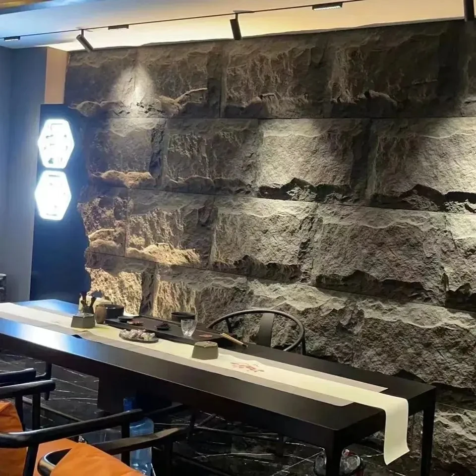 Modern Outdoor Lightweight Waterproof Artificial Stone Wall Panel Polyurethane (Pu) Culture Stone Decoration for Hotels