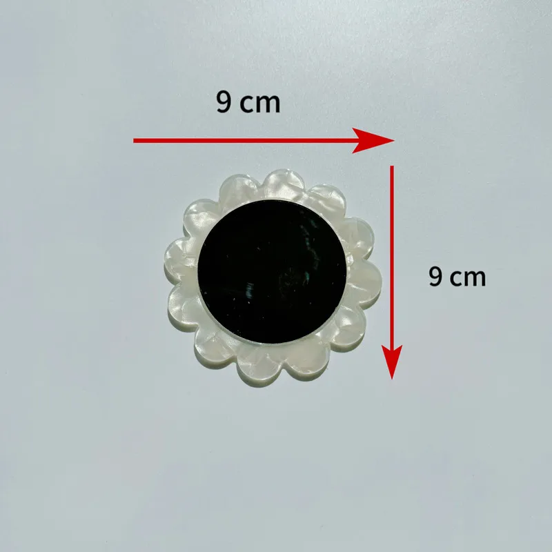 Wholesale Cellulose acetate Flower cute pocket mirror mini makeup Eco-friendly Flower Makeup Mirror