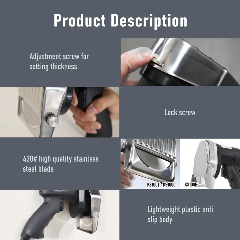 ASAKI Hot sale Commercial electric meat slicer kebab knife shawarma doner cutter cordless kebab slicer