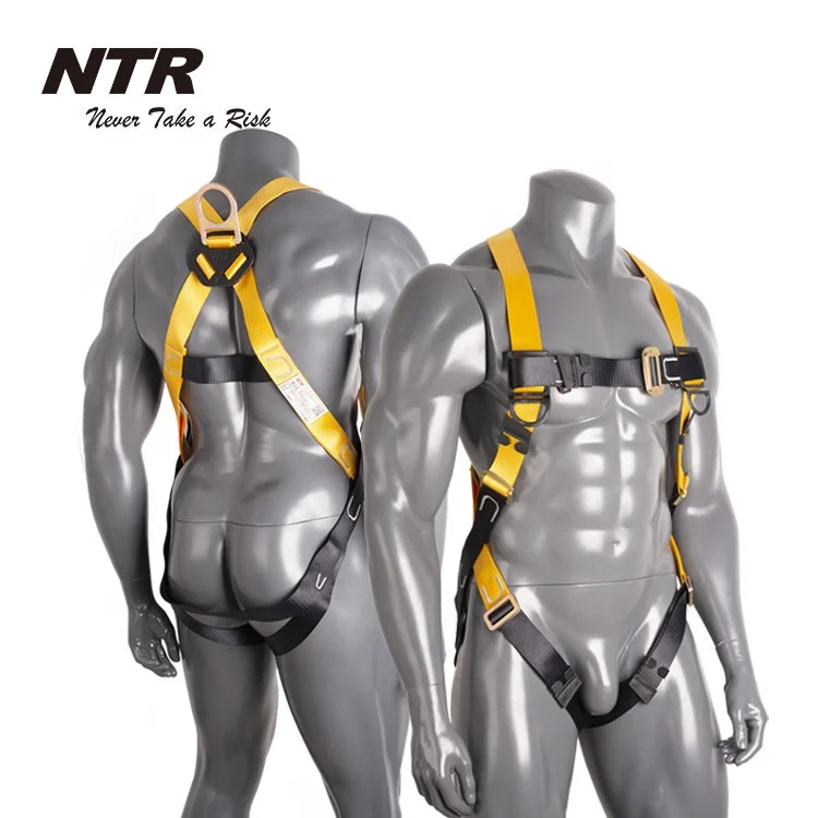 1 D Ring Fall Protection Safety Harness EN361 equipment for fall arrest working at height, NFPHBK01