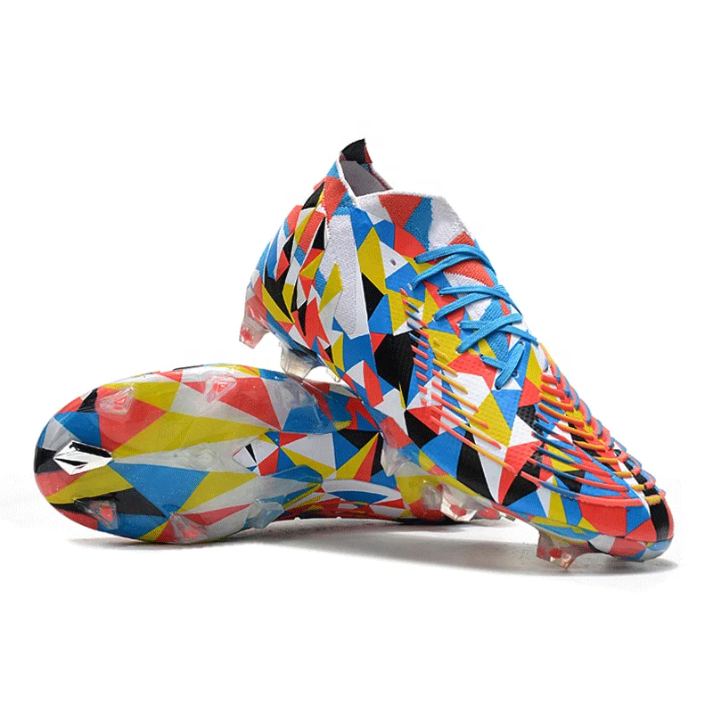 2022 Newest Football Shoes chuteira brand predator soccer shoes for men Geometric 1 FG football shoes