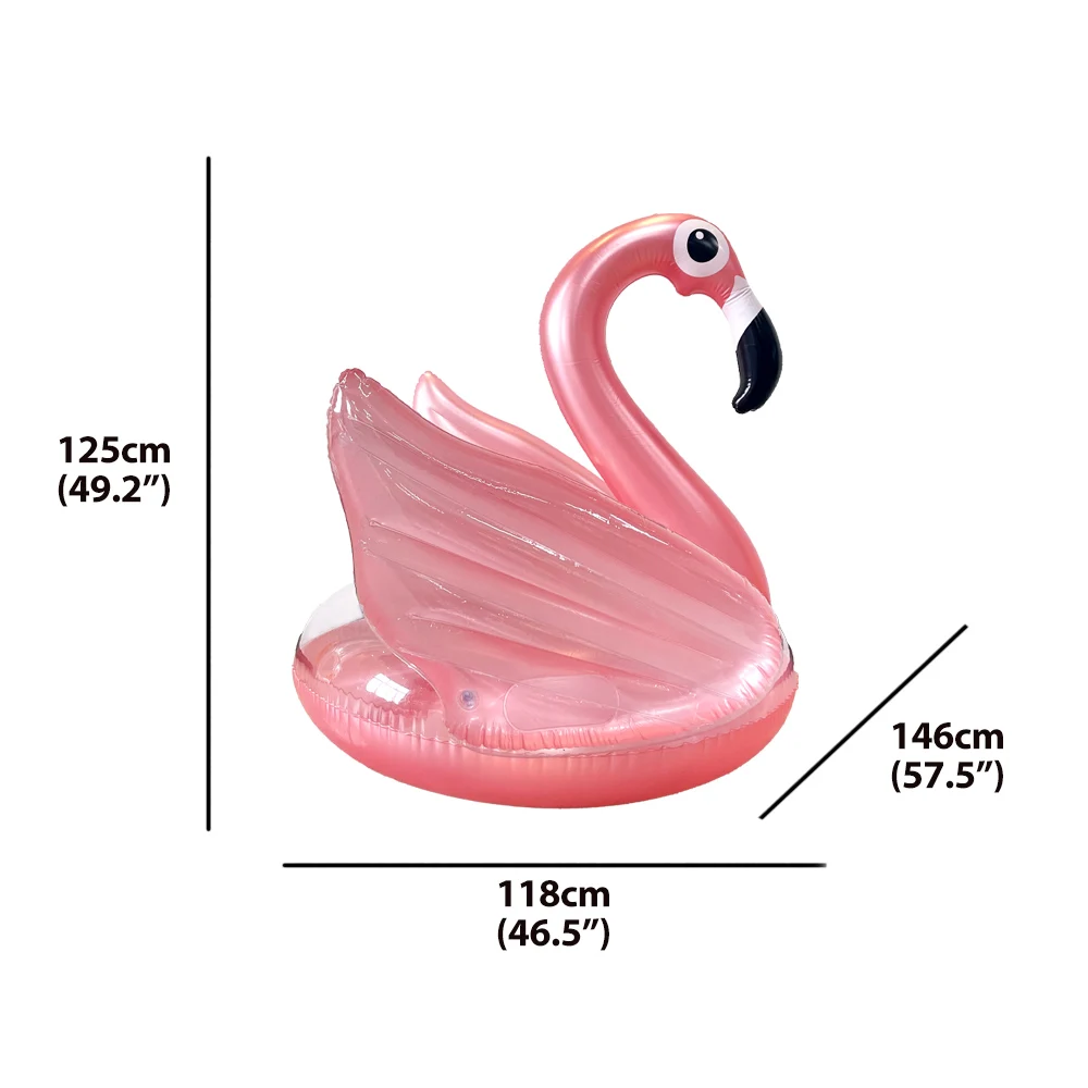 Flamingo Inflatable Pool Float Summer Adult Large Rose Golden Swan Pvc Water Fun Mattress Toys
