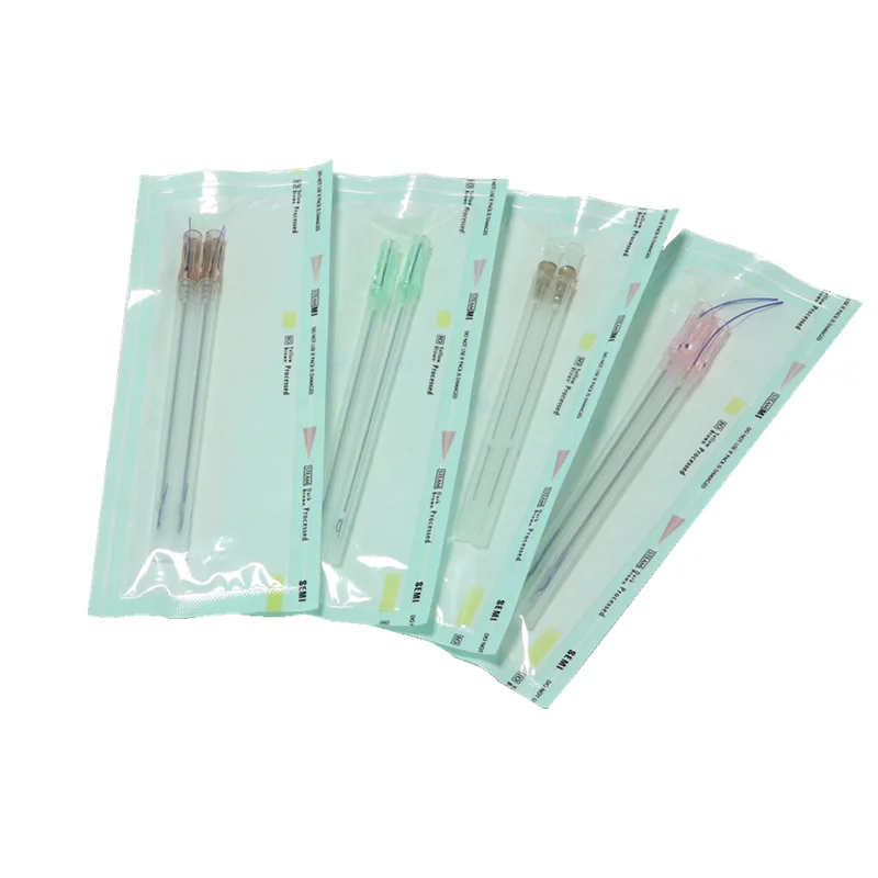 Curved suture cosmetic cog 4d 23G 90mm barbed facial lifting pdo thread with sharp needle