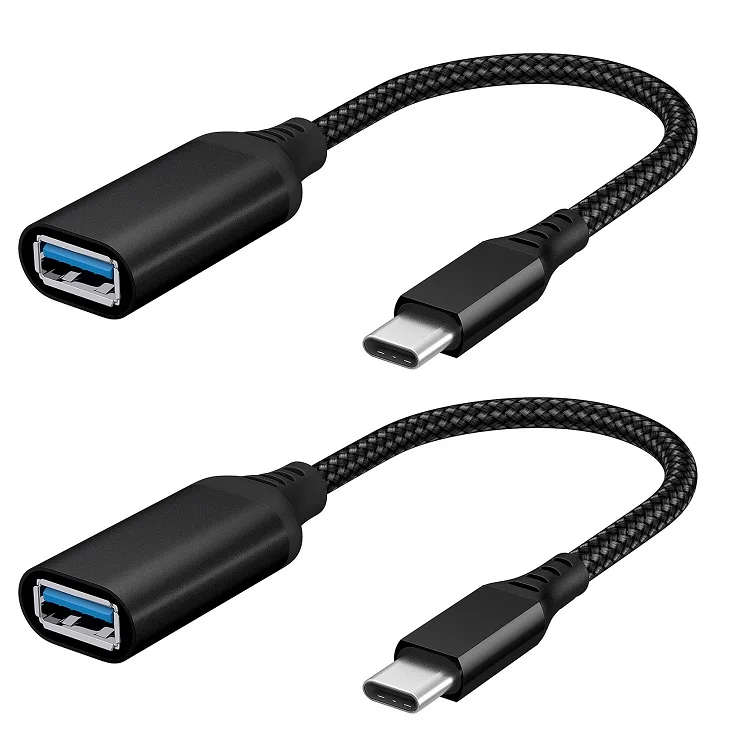 Переходник с USB C на USB Тип C 3,0 на Go штекер на USB A гнездо адаптер совместимый otg Кабели Тип c