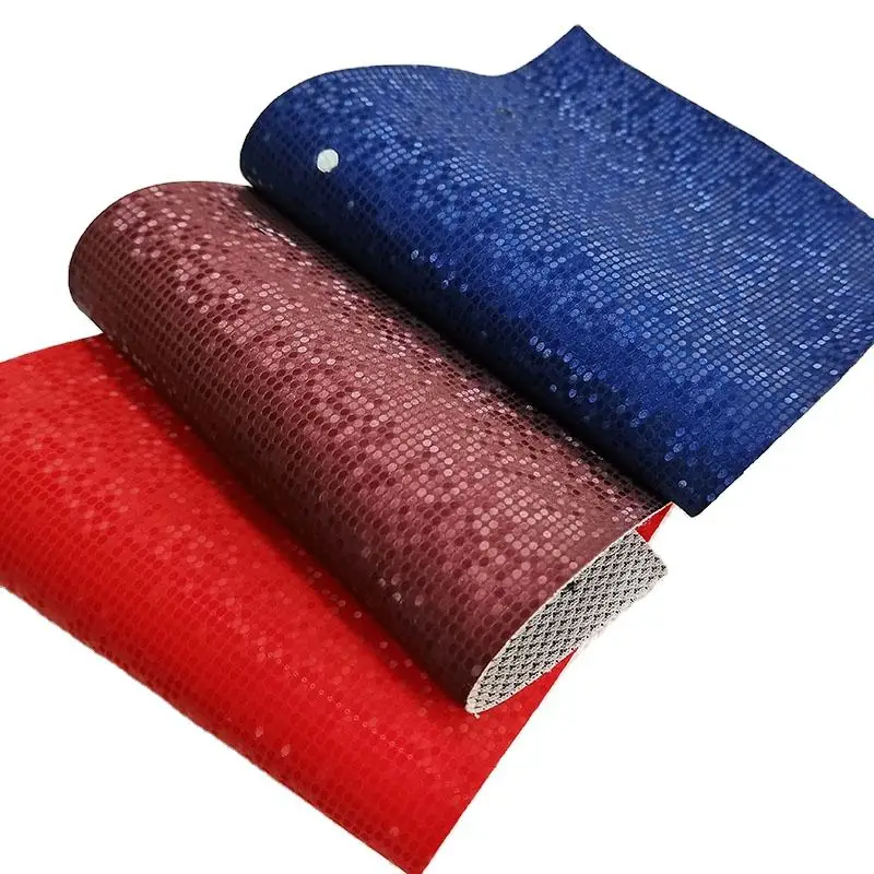 Smooth Synthetic Leather polyurethane coated fabric Rexine leather for car seat covers