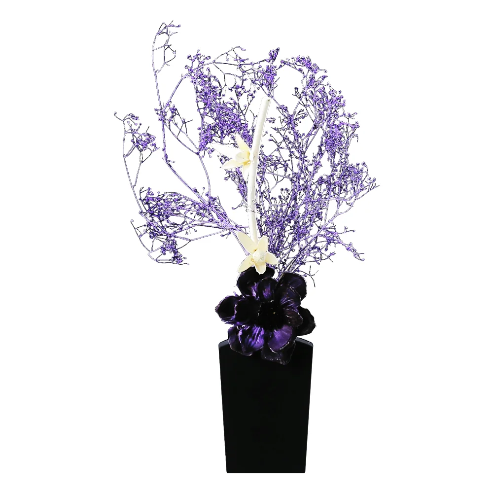 Hot Sale Home Fragrance Aroma Reed Diffuser Rattan Diffuser Flower Sticks Air Fresheners Customized Scents Custom Fragrance Blue