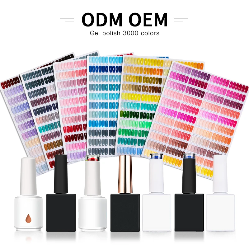 High quality Oem Color nail gel supplier 7.3ml 15ml 10ml custom private label organic color gel uv nail gel polish