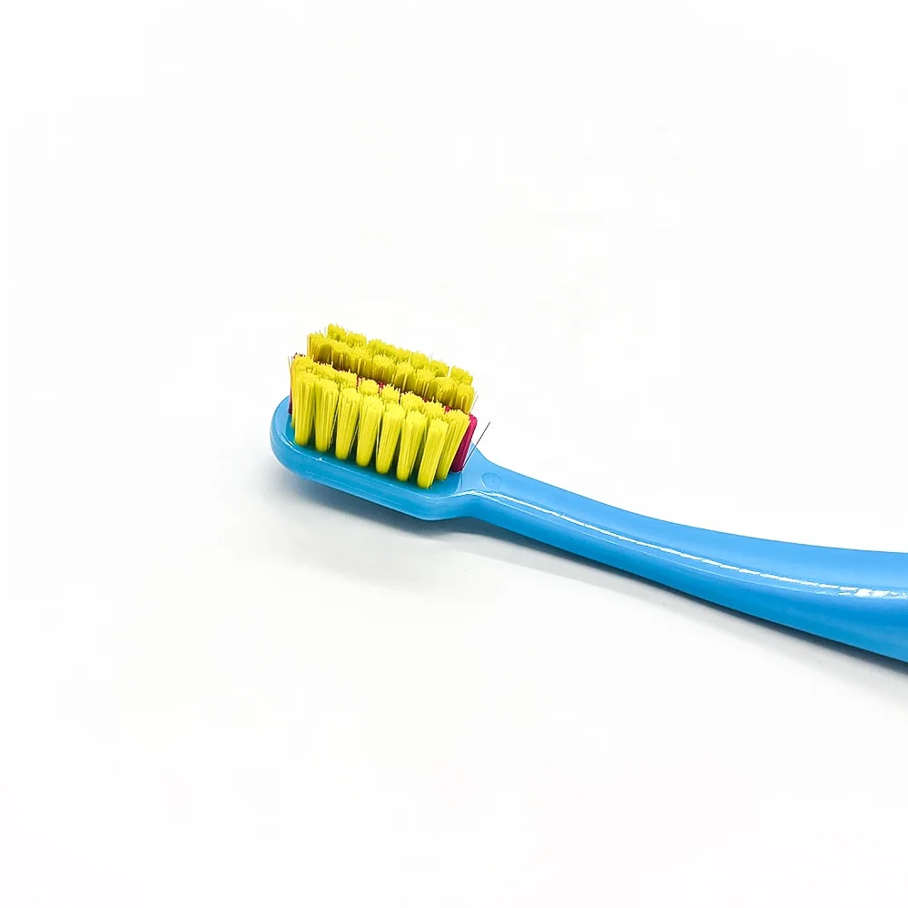 Customized Logo Oral Hygiene Care Orthodontic Tooth Brushes V-shaped Soft Bristles Dental Ortho Toothbrush for Braces