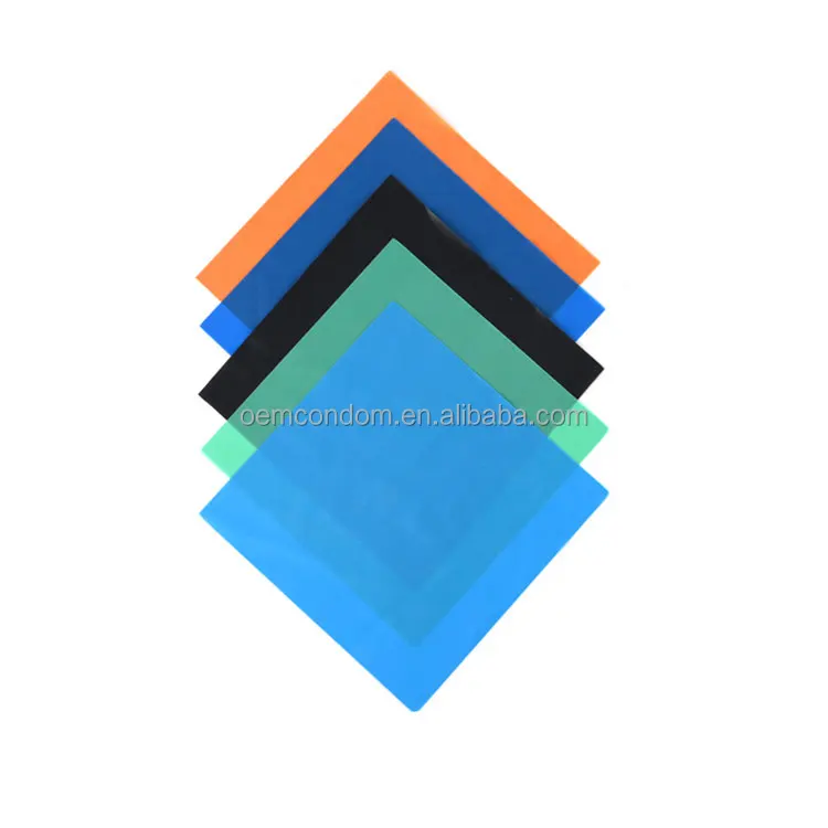 OEM oral condoms with custom logo natural rubber latex colored