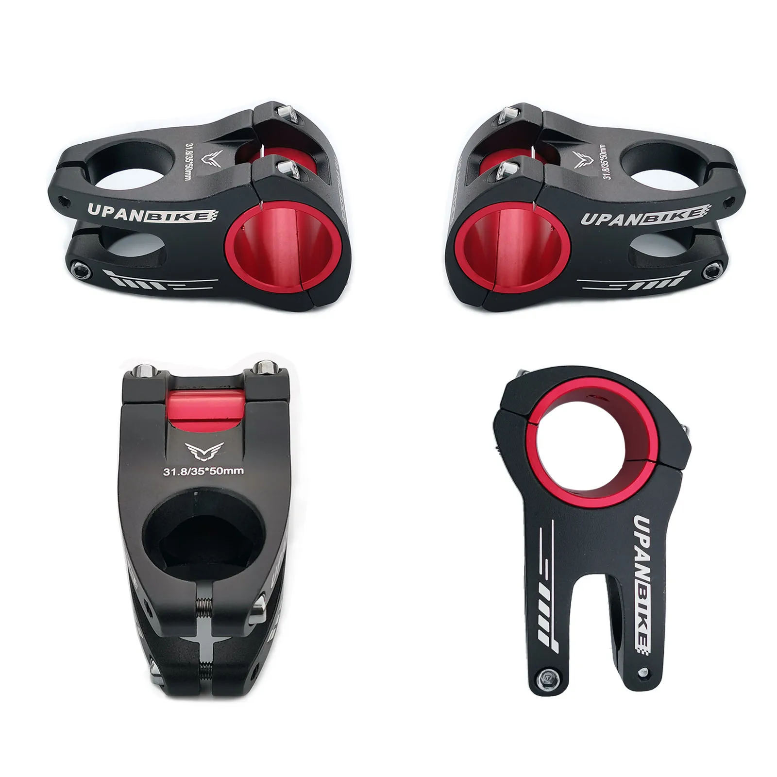 UPANBIKE Bike Parts 31.8mm 35mm Mountain Bicycle 50mm Length Camouflage Handlebar Short Stem