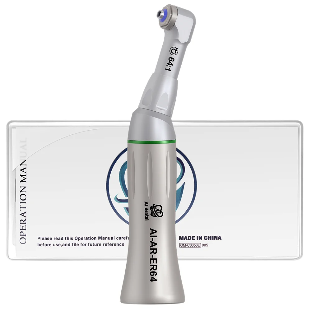 AR-ER64 эндодонтический наконечник низкой скорости 64:1 зеленое кольцо с косым углом Кнопка зачистной круг использовать E Тип подключения Endo стоматологии