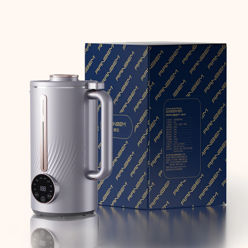 RANBEM Custom Logo New Product 1000ML Automatic Nut Milk Maker Multi Function Hot and Cold Soya Bean Blender