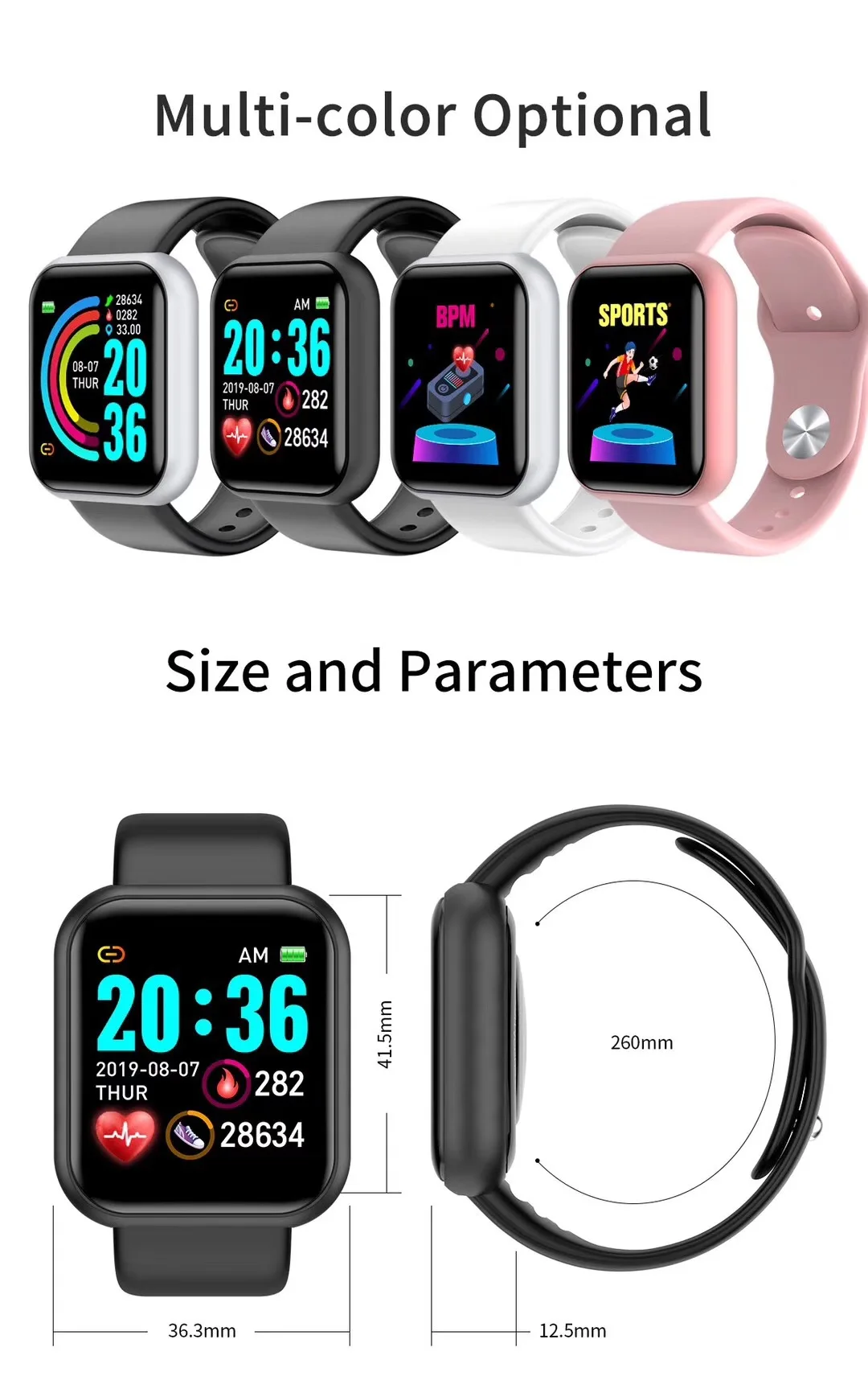 Лидер продаж 2021 Смарт-часы на базе android IOS смарт-часы fitbit Band