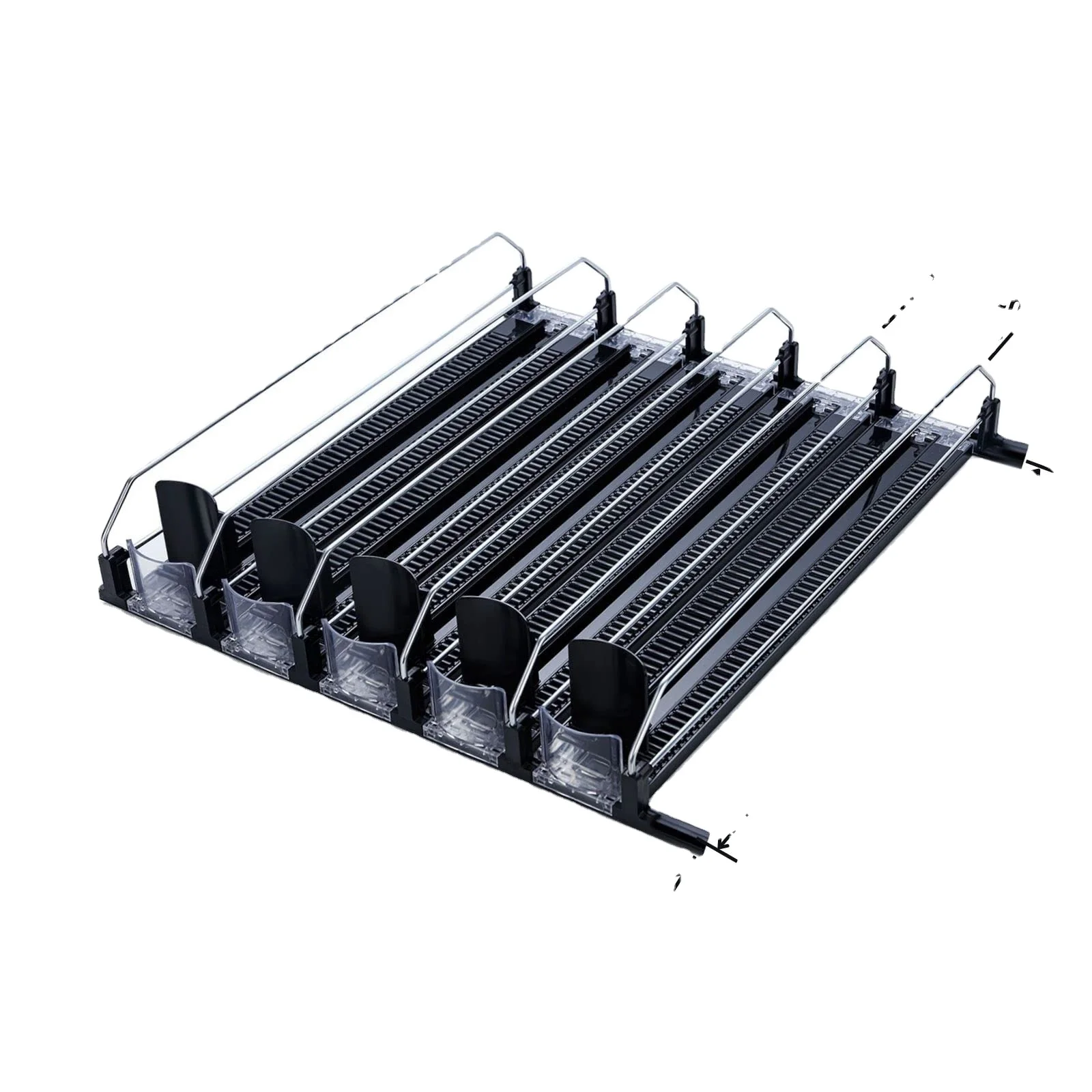 Flex Shelves Roller Shelf Pusher Tray for Cans