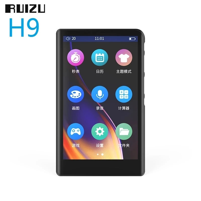 RUIZU H9 металлический музыкальный плеер MP4 BT V5.0 встроенный динамик 3 8 дюймов полный сенсорный экран Поддержка FM-радио запись видео электронная