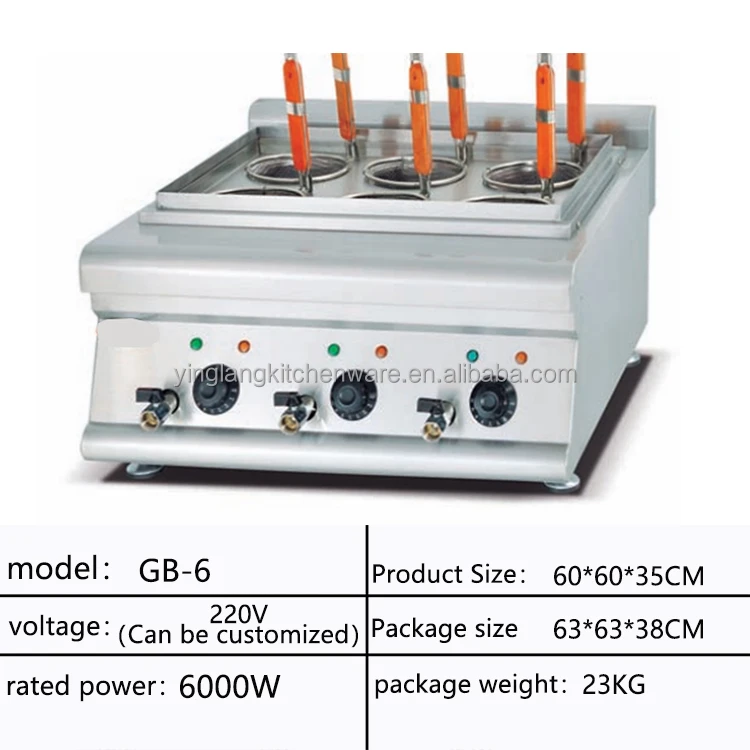 Restaurants Cooking Water Instant Noodles Making Full Hot Hob Cooker Fresh Boiling Gas Noodle Machine