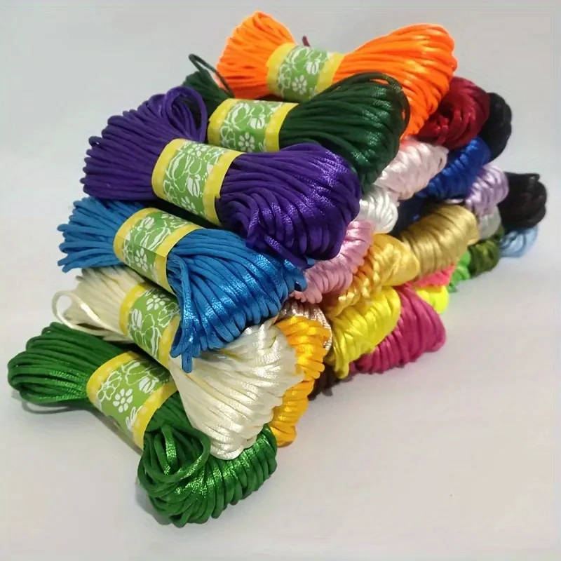 polyester braided rope elastic  printed cord braided stretch strap cord roll