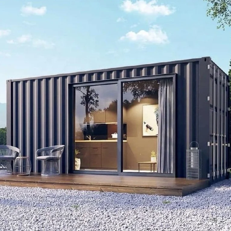 china supplier 20 40 foot luxury fabricated house 20ft prefab shipping container home houses (1600266213146)