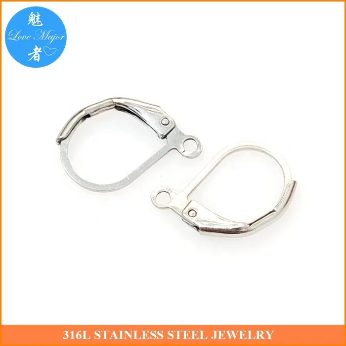 Gold Plated Classic French Clasp Earrings Hook Jewelry Findings and Components Stainless Steel Jewelry Making
