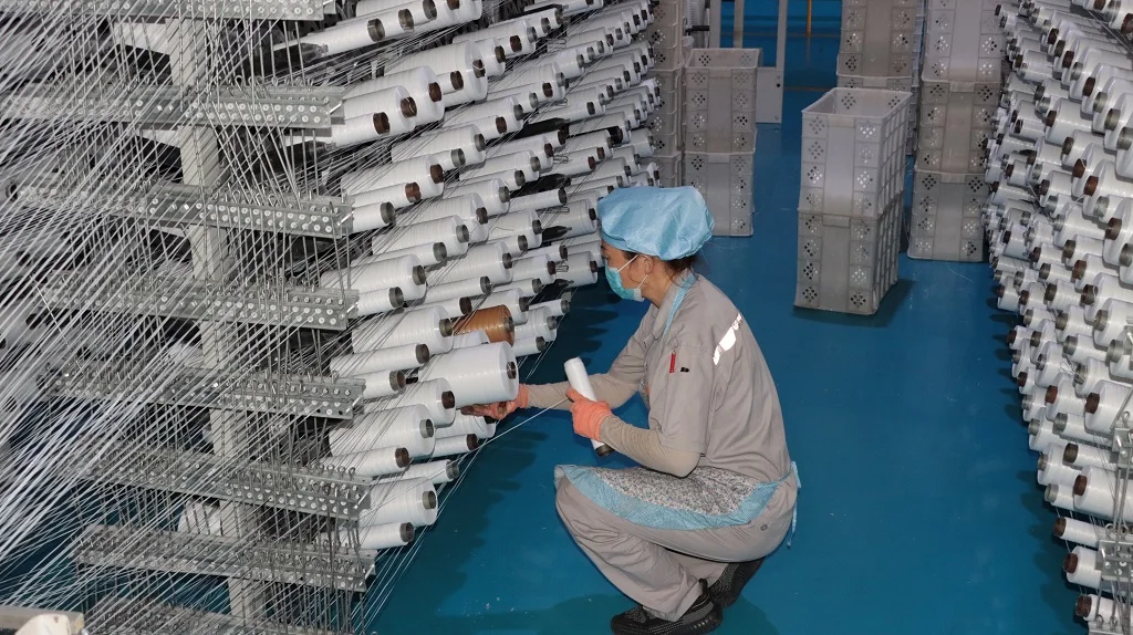 Cheap Price PP Raffia Woven Colorful Tubular Fabric Roll with Logo require for fibc jumbo bags