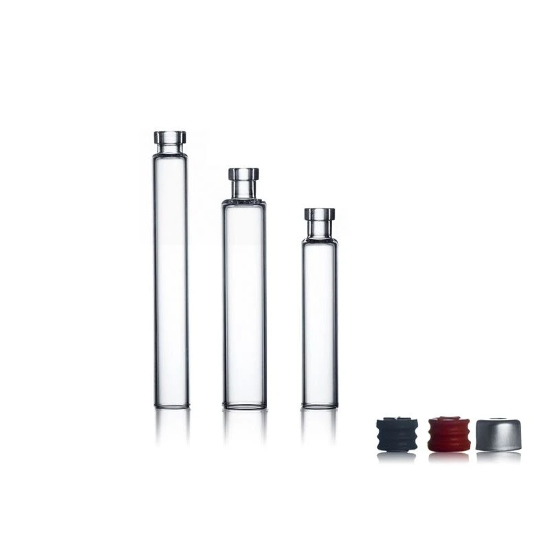 Munan glass cartridge vials dual chamber glass cartridge 1.5ml 1.8ml 3ml transparent medical empty disposable glass cartridge