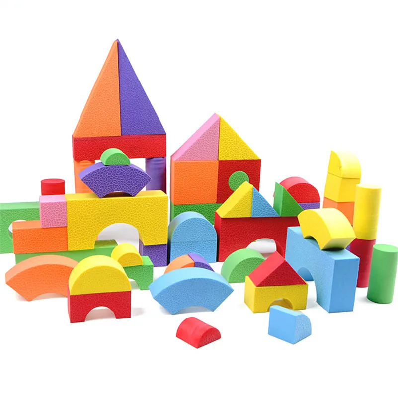 OEM Low Price High Quality High Resilience Kids Toy Bricks Non Toxic Custom Large EVA Foam Building Blocks