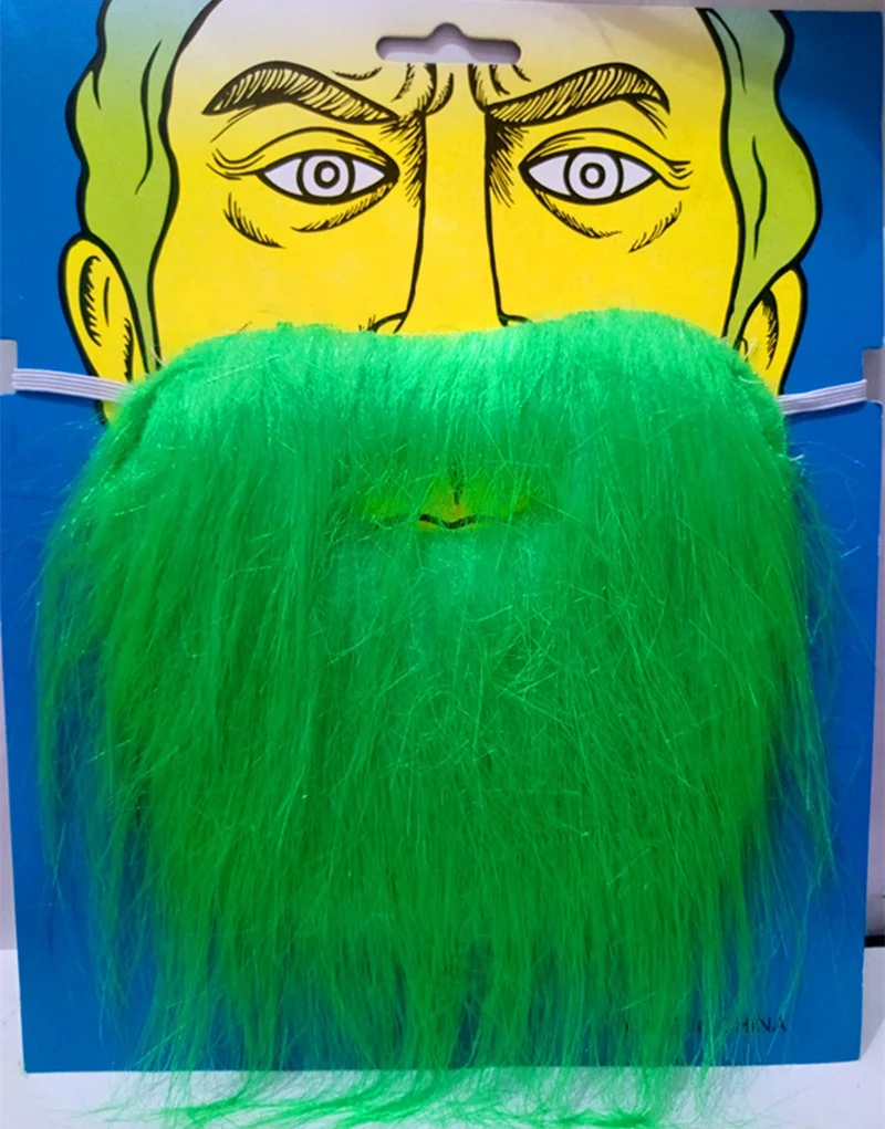Halloween Party Costume Funny Full Thick Long False Beard Cosplay Pirate Carnival Dress Decoration Mustache