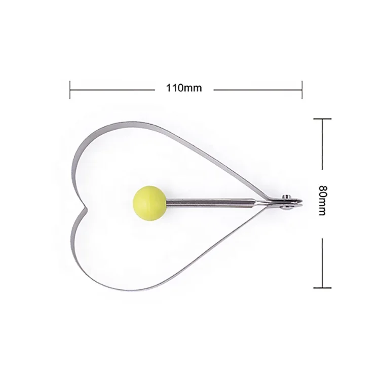 Food Grade Stainless Steel Egg Ring Mold Pancake Mold Heart Shape