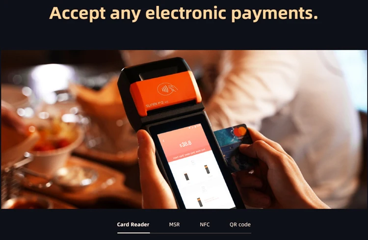 P2 Pos-системы автономный Pos-терминал ручной шестизначный