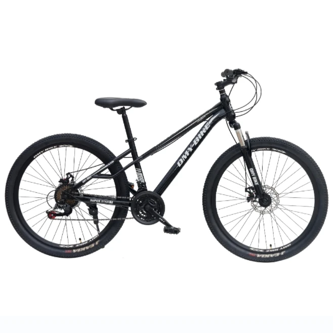 24' 26' 21 24 27 30 Speed Portable Double Disc Brake Mountain bike with suspension front fork