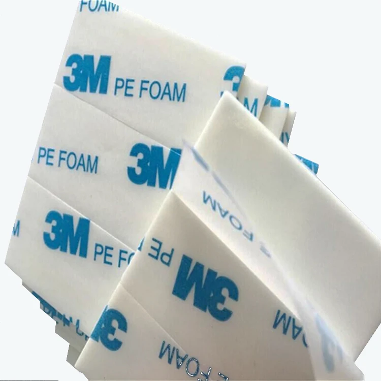 Deson 3M Precut White Pad Double Sided Sticky Round Dots Pads Non-Slip Pe Foam Gasket