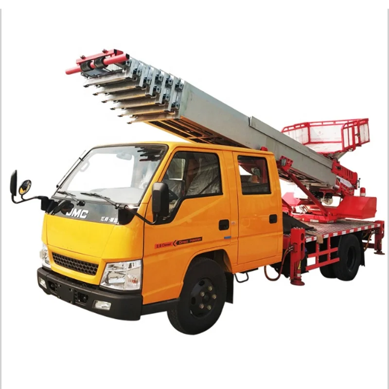 High efficiency telescopic boom aerial ladder truck overhead working Truck