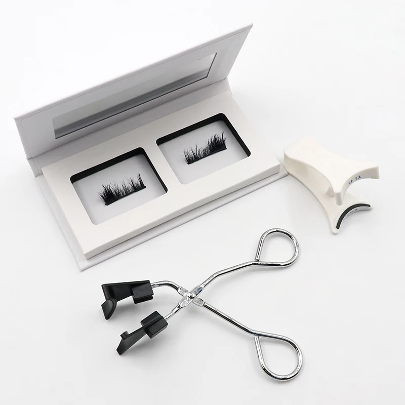 Plant Fiber Anchor Lash Customized Packaging Wholesale New 1 Step Quantum 3D Natural Magnetic Eyelashes Magnet Eyelash