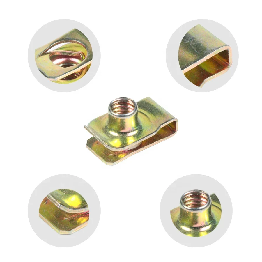 JM Brand M4 M5 M6 M8 M10 Stainless Steel U Clip Nuts Spring U Clip Nuts