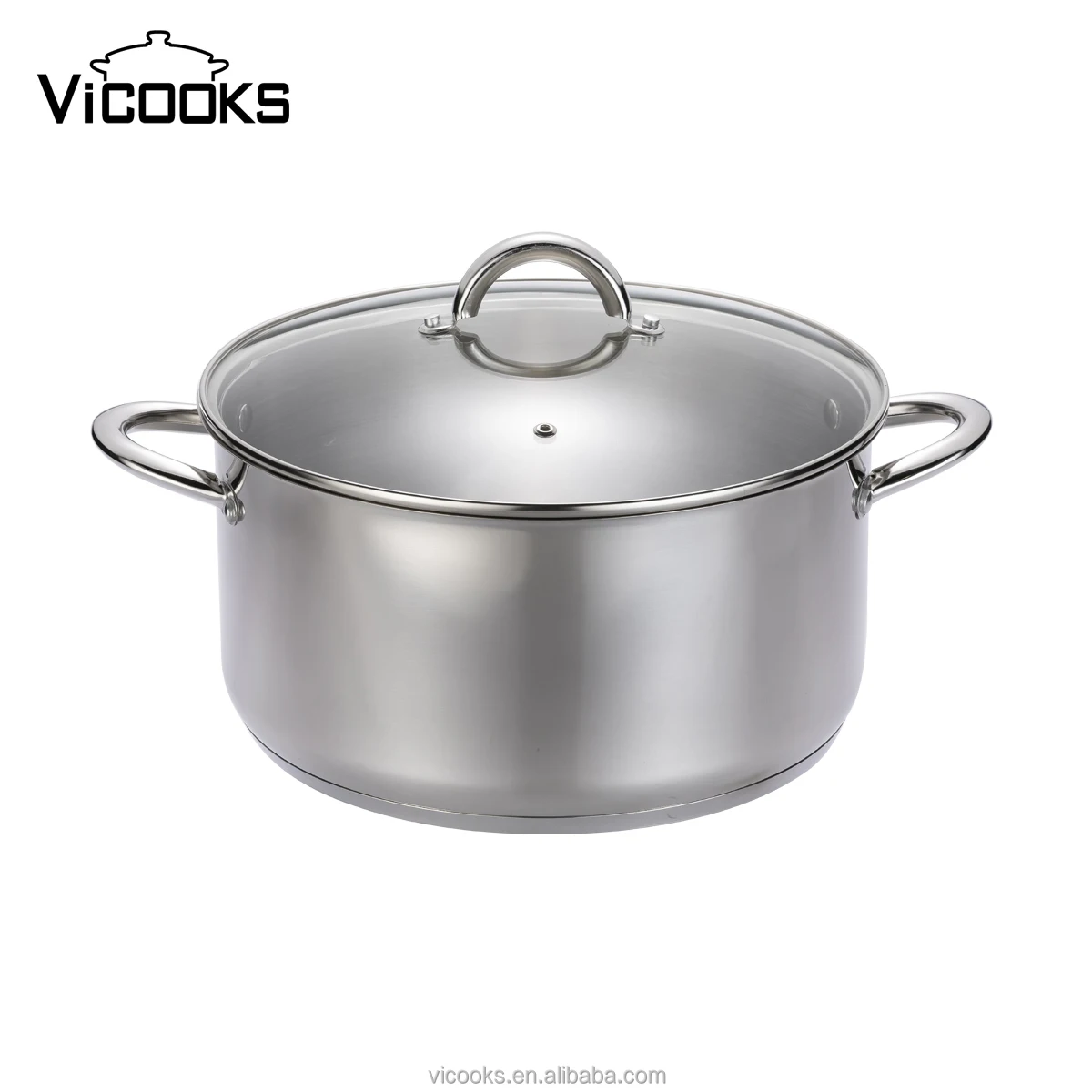 Works with Electric Cooktops kitchen cookware set non stick home cooking stainless steel cookware sets