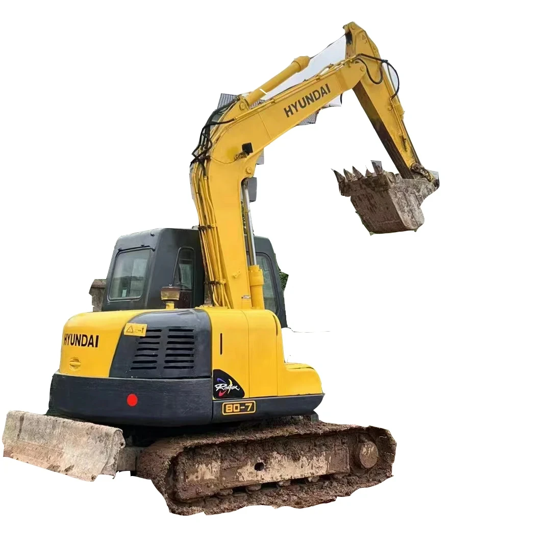 Second Hand Excavators Used Hyundai 80 High Quality in Cheap Price for Sale Most Popular multifunction Hyundai 80 Crawler Digger