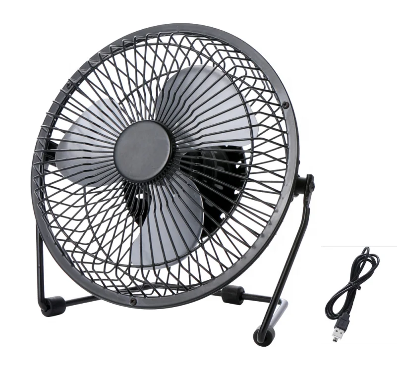 Hot sale 2020  competitive price  BLDC  5V  2.5W  aluminium alloy blades 360 degree tilt angle USB 6 inches metal fan