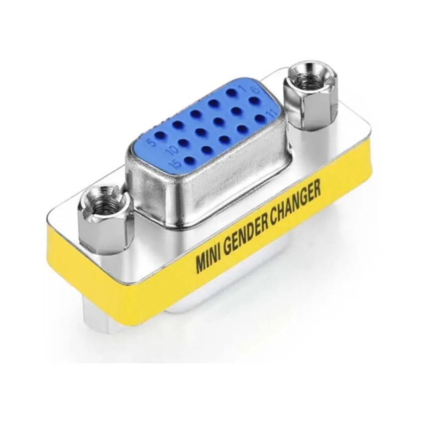 
VGA connector 15 pin mini gender vga adapter male to male male to female adapter female to female adapter for computer 