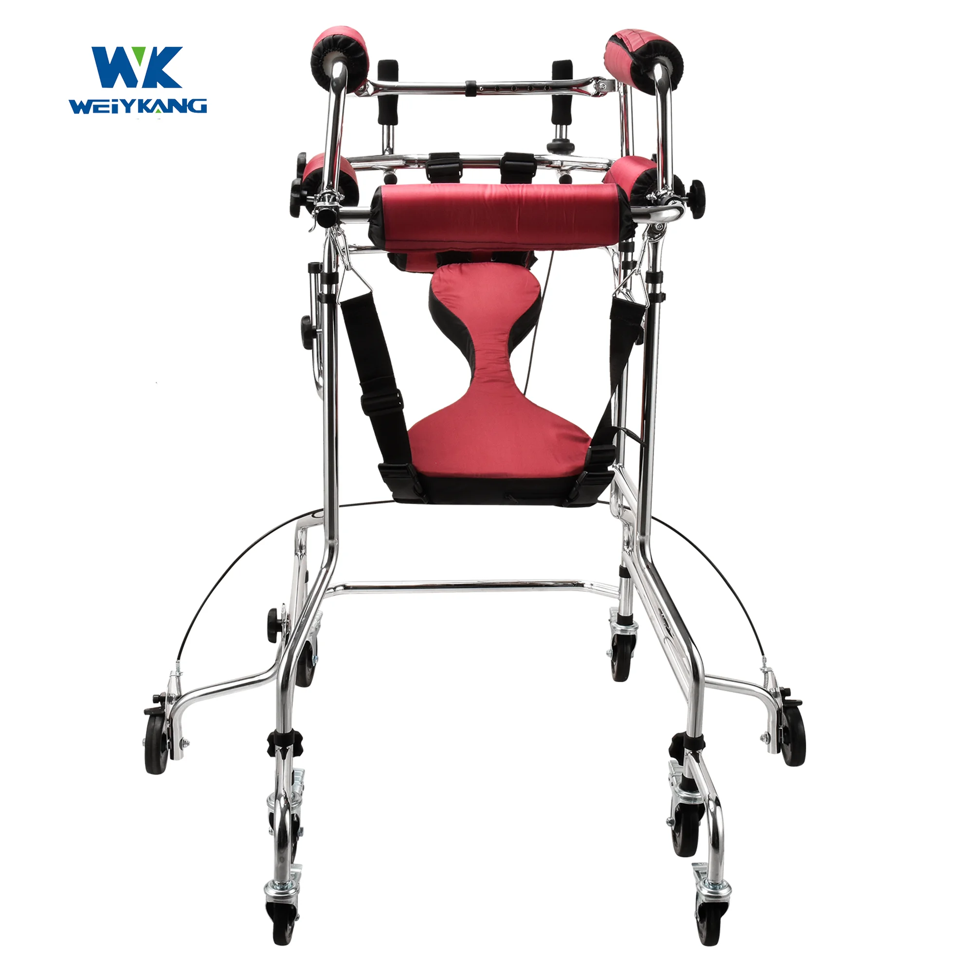 Adjustable steel Walkers Platform Walker With Arm Support Standing Upright Walker