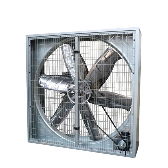 Source factory belt drive cowshed air cooling hanging exhaust fan for dairy farm cattle barns