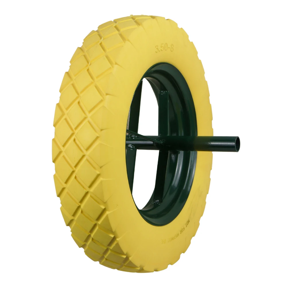 Oem 8 Inch 10 Inch 13 inch 14 inch 16 Inch Wheelbarrow Pu Foam Puncture Proof Solid Wheel