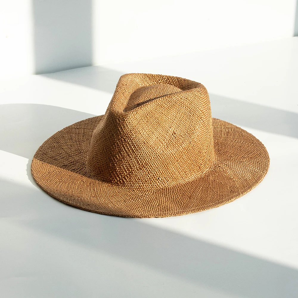2025 Shinehats OEM Black Chapeau Femme Homme Panama Summer Hat Custom Logo Black Sombrero Women Sun Beach Design Straw Hats