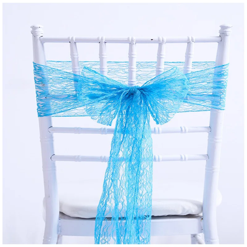 chair sashes Lace wedding bamboo chair back bow chair back decoration belt
