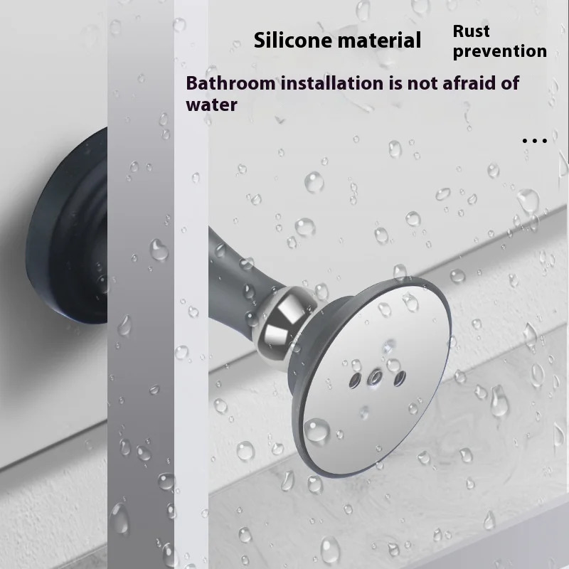 New non-punching silicone strong magnetic door suction anti-collision bathroom bedroom door fixed silent suction