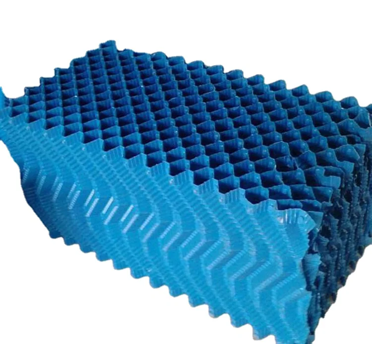 
Supply PVC structured trickling filter PVC fill sheet industrial Cooling tower fill material 