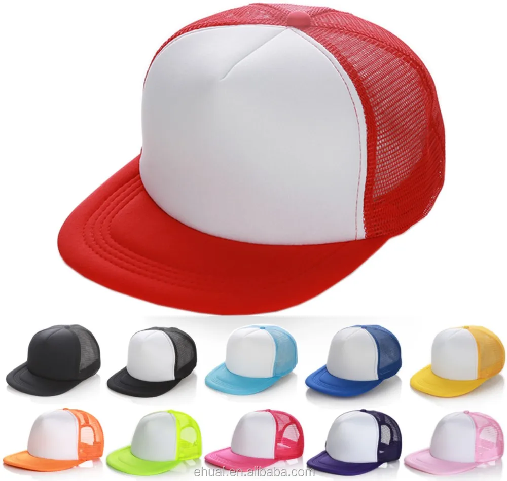 Printed advertising promotional mesh flat bill snap back hat flat brim hip hop custom logo print cap